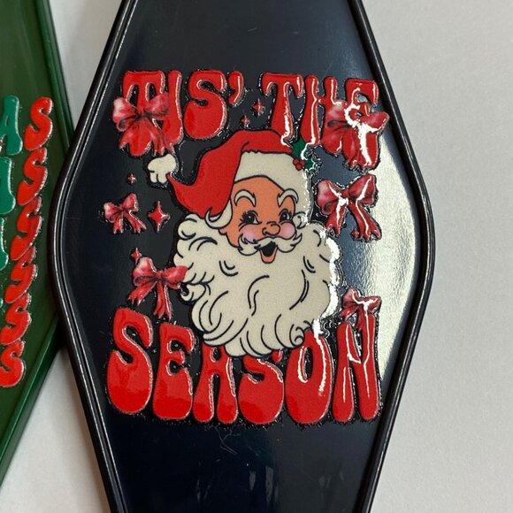 Retro Christmas Motel Keychains Set Of 4 - Picture 5 of 7